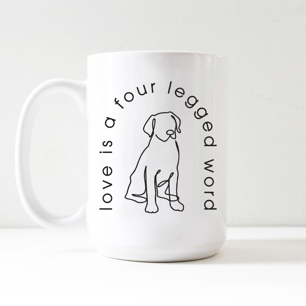 Love Is A Four-Legged Word Mug